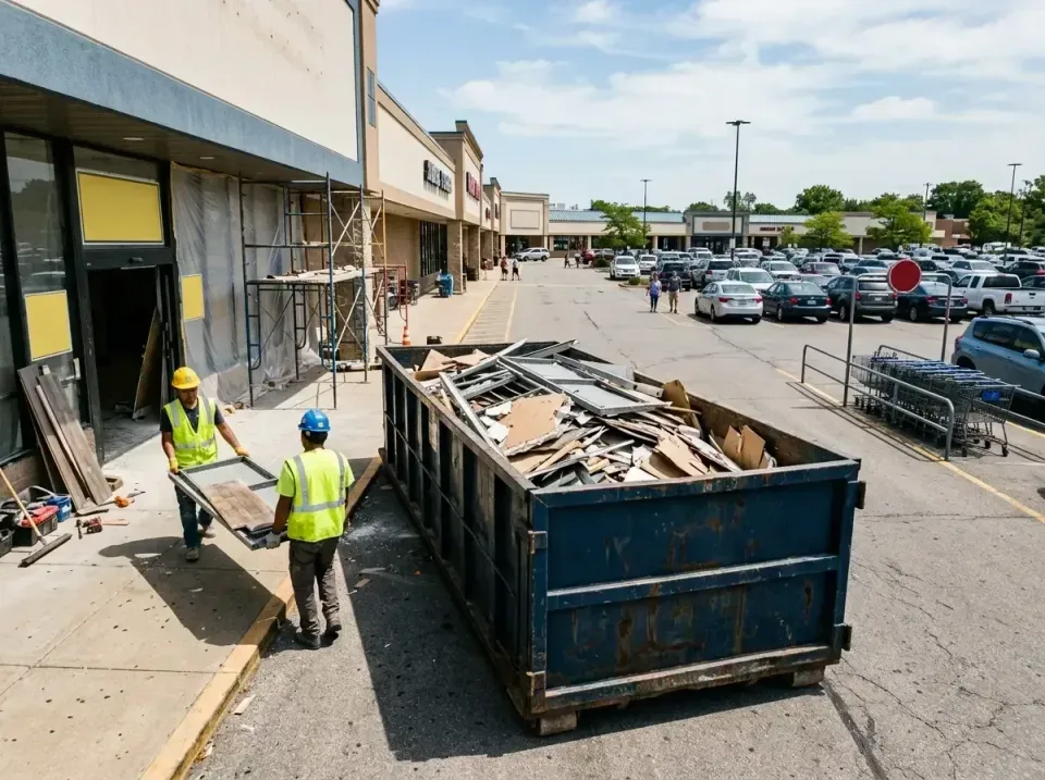 retail-store-renovation-debris-003 — frequently asked questions, Roll-off Dumpster Rentals in Mayflower, AR